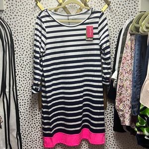 NWT rare Lilly Pulitzer “Linden” striped dress size large